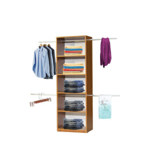 Dolphine 6 Shelves with Double Hangers